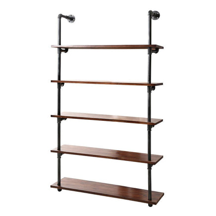 Artiss Wall Display Shelves Industrial DIY Pipe Shelf Rustic Floating Brackets DIY Kings Warehouse 