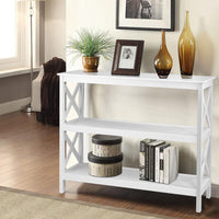Artiss Wooden Storage Console Table - White Living Room Kings Warehouse 