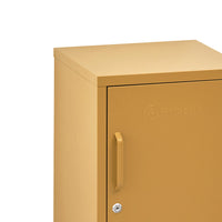 ArtissIn Metal Locker Storage Shelf Filing Cabinet Cupboard Bedside Table Yellow bedroom furniture Kings Warehouse 