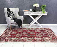 Arya Red Traditional Rug 160x220 cm living room Kings Warehouse 