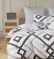 Ashwin Super King Size Quilt Doona Duvet Cover Set Kings Warehouse 