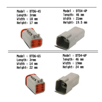 AU 1000 PCS Deutsch DT Connector Kit 14-16AWG Stamped Contacts 1100PCS UPGRADE Kings Warehouse 