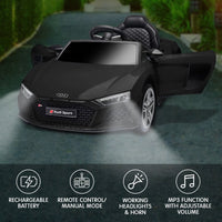Audi Sport Licensed Kids Electric Ride On Car Remote Control - Black Kings Warehouse 