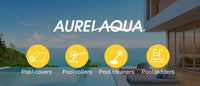 AURELAQUA Pool Cover 400 Micron 7x4m Solar Blanket Swimming Thermal Blue Silver Kings Warehouse 