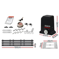 Auto Electric Sliding Gate Opener 1000KG Keypad 4M Rails Kings Warehouse 