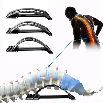 Back Stretcher Lower Lumbar Massage Support Spine Posture Corrector Kings Warehouse 