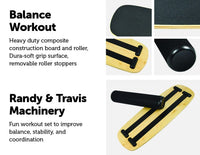 Balance Board Trainer with Stopper Wobble Roller Kings Warehouse 