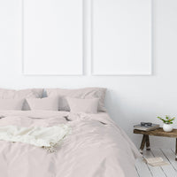 Balmain 1000 Thread Count Hotel Grade Bamboo Cotton Quilt Cover Pillowcases Set - King - Blush Bedding Kings Warehouse 