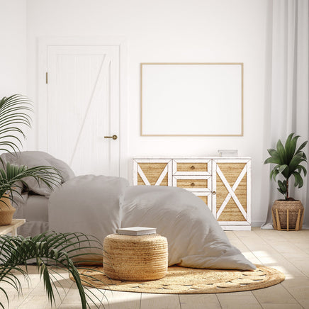 Balmain 1000 Thread Count Hotel Grade Bamboo Cotton Quilt Cover Pillowcases Set - King - Dove Bedding Kings Warehouse 