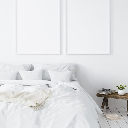 Balmain 1000 Thread Count Hotel Grade Bamboo Cotton Quilt Cover Pillowcases Set - King - White Bedding Kings Warehouse 