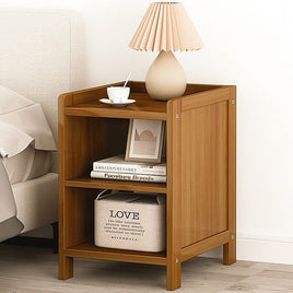 Bamboo Bedside Table Nightstand Storage Bedroom Sofa Side Stand Kings Warehouse