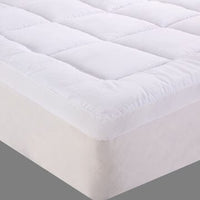 bamboo cotton fitted mattress topper double Kings Warehouse 