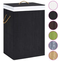 Bamboo Laundry Basket Black 72 L Kings Warehouse 