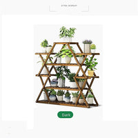 Bamboo Multilayer Flower Plant Bonsai Rack Shelf Stand Porch Lawn Patio garden supplies Kings Warehouse 