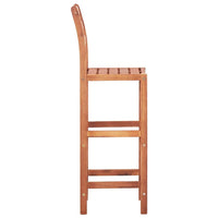 Bar Chairs 2 pcs Solid Acacia Wood Kings Warehouse 