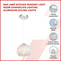 Bar Lamp Kitchen Pendant Light Room Chandelier Lighting Aluminium Ceiling Lights Kings Warehouse 