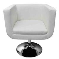 Bar Stool White Faux Leather Kings Warehouse 