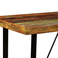 Bar Table 120x60x107 cm Solid Reclaimed Wood Kings Warehouse 