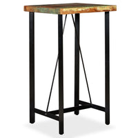 Bar Table 60x60x107 cm Solid Reclaimed Wood Kings Warehouse 