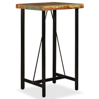 Bar Table 60x60x107 cm Solid Reclaimed Wood Kings Warehouse 