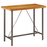 Bar Table Solid Reclaimed Teak 120x58x106 cm Kings Warehouse 