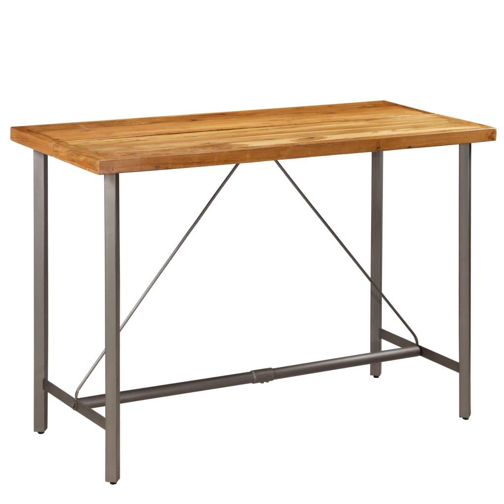 Bar Table Solid Reclaimed Teak 150x70x106 cm Kings Warehouse 