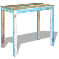 Bar Table Solid Reclaimed Wood 115x60x107 cm Kings Warehouse 