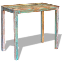 Bar Table Solid Reclaimed Wood 115x60x107 cm Kings Warehouse 