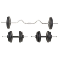 Barbell and Dumbbell Set 30 kg Fitness Supplies Kings Warehouse 