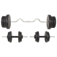 Barbell and Dumbbell Set 60 kg Fitness Supplies Kings Warehouse 