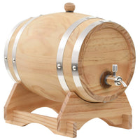 Barrel with Tap Solid Pinewood 6 L