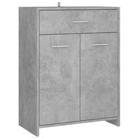 Bathroom Cabinet Concrete Grey 60x33x80 cm Kings Warehouse 
