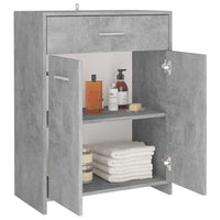Bathroom Cabinet Concrete Grey 60x33x80 cm Kings Warehouse 
