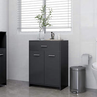 Bathroom Cabinet Grey 60x33x80 cm