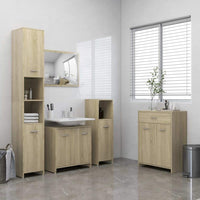 Bathroom Cabinet Sonoma Oak 60x33x80 cm Kings Warehouse 