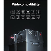 Battery Box 500W Inverter Deep Cycle Battery Portable Caravan Camping USB Kings Warehouse 