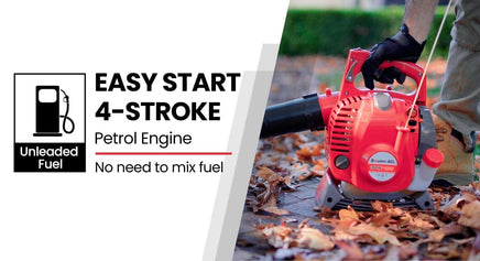 Baumr-AG Petrol Leaf Blower Vacuum 4 Stroke - Vac Garden Commercial Hand Outdoor garden supplies Kings Warehouse 