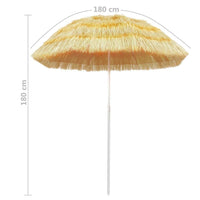 Beach Umbrella Natural 180 cm Hawaii Style Kings Warehouse 
