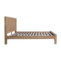 Bed Frame King Size in Solid Wood Veneered Acacia Bedroom Timber Slat in Oak Kings Warehouse 