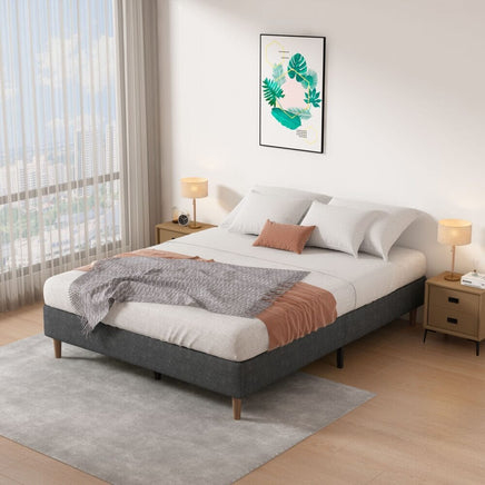 Bed Frame Mattress Foundation (Dark Grey) - Queen Black Friday & Cyber Monday Kings Warehouse 