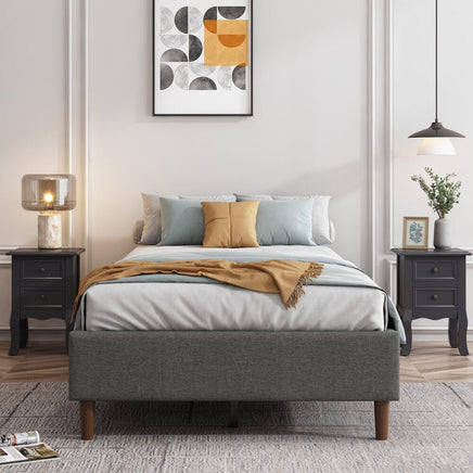 Bed Frame Mattress Foundation (Dark Grey) - Queen Black Friday & Cyber Monday Kings Warehouse 