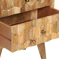 Bedside Cabinet 40x30x50 cm Solid Mango Wood Kings Warehouse 