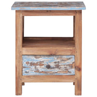 Bedside Cabinet 41x30x50 cm Solid Reclaimed Wood Kings Warehouse 