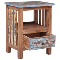 Bedside Cabinet 41x30x50 cm Solid Reclaimed Wood Kings Warehouse 
