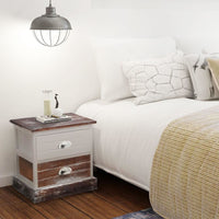 Bedside Cabinet Brown and White FALSE Kings Warehouse Default Title 