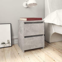 Bedside Cabinet Concrete Grey 30x30x40 cm Kings Warehouse 