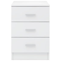 Bedside Cabinet High Gloss White 38x35x56 cm Kings Warehouse 