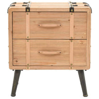 Bedside Cabinet Solid Fir Wood 50x35x57 cm FALSE Kings Warehouse 