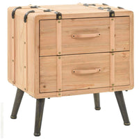 Bedside Cabinet Solid Fir Wood 50x35x57 cm FALSE Kings Warehouse Default Title 