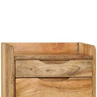 Bedside Cabinet Solid Mango Wood 40x30x59.5 cm FALSE Kings Warehouse 